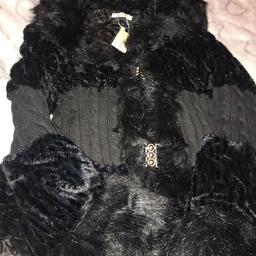 Gorgeous black fur coat, brand new with tags, size XXL