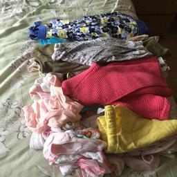 Bag of girls clothes, dresses, cardigan, t shirts, pj’s, tights and knickers, buyer collects