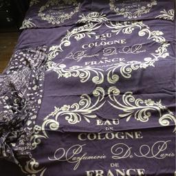 Purple 2 pillow cases 1 fitted sheet & cover