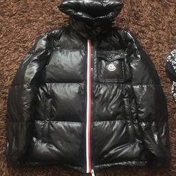 This is a size 4 in moncler which fits someone who’s a big medium and a large need it gone get @ me for offers prefer meet ups in east London