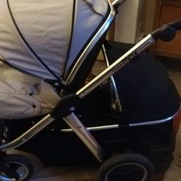 Comes with 1 carrycot and 1 seat part, can be used as a double pram or a single pram, comes with 2x rain covers, the unberella to shade from sun,buggy board, carry cot can be on top aswell

Only used it for 4 weeks, in very good condition £150 or best offer 