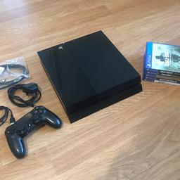 Selling my PlayStation 4 with 5 games, it’s like new as I never use it or play it. So it seems a shame to be just sitting here doing nothing, I do still have the box for it somewhere and will look to find it

Package contains......
Playstation 4 
5 Games 
1 Controller
Power Lead
HDMI Lead (Brand New) 
Charging Cable for controller