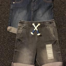 Two new pairs of boys shorts without tag size 2 / 3 years old