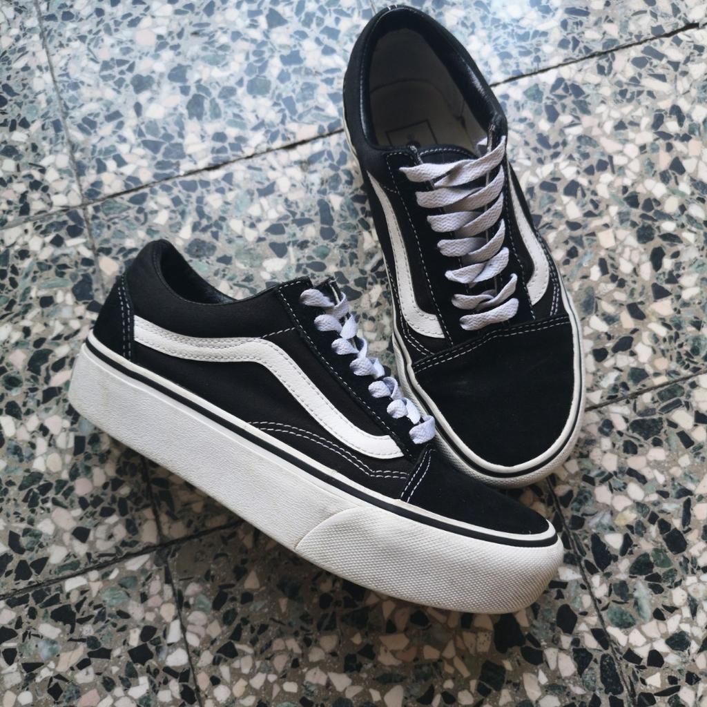 Vans nere outlet tela