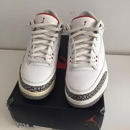 Jordan 3 katrina size uk8 no creasing still clean and in good condition only worn few times