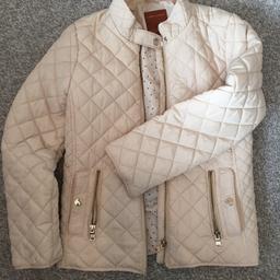 Girls cream Zara coat age 9-10 perfect condition. Collection only from Chelmsley Wood.