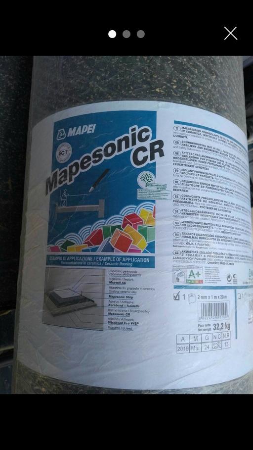 Buy & Sell West London Hounslow - Photos for MAPESONIC CR 1m x 20m Sound Proofing Acoustic