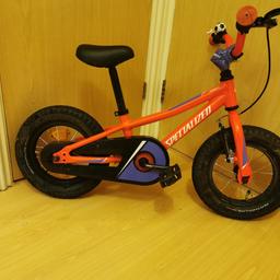 Specialized RipRock 14 inch bike. £200 1 year ago. vgc comes with stabilizers, these are very light and perfect first bike for kids that has come from no pedals

 please feel free to ask questions