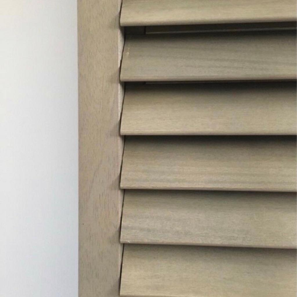 White Teak Wooden Window Shutters / Blinds in W2 Westminster for £250.