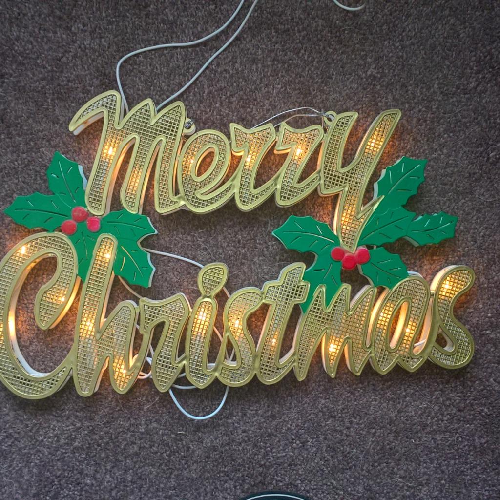 merry Christmas light in WS15 Lichfield für 3,00 £ zum Verkauf Shpock DE