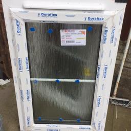 Brand new, comes with frame, vent and key. Frosted glass. Not your cheap windows