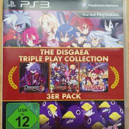 Disgaea Triple Play Collection
3er Pack

Enthält: Disgaea 3, Disgaea 4 und Disgaea D2

Kaum gebraucht.

Versankosten trägt der Käufer!