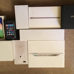 7 IPhone and Ipad boxes and 1 TAG Heuer Box, pick up only