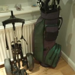 full set hardly used.ss new trolley and bag
