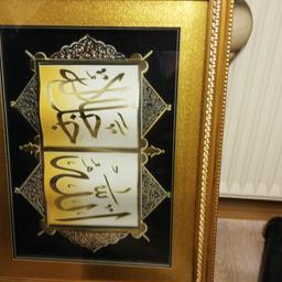 Verkaufe hier ein koran Bild in Gold
70 cm x 54 cm.
Preis ist vhb