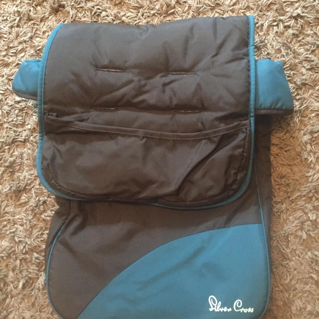 Silver cross pop footmuff teal sales