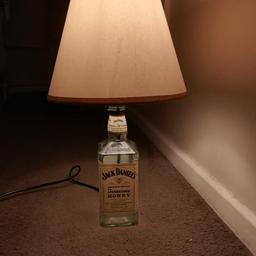 Hand made Jack Daniels honey bottle lamp
