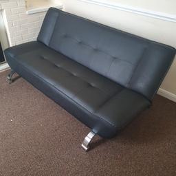 fold down leather couch £60
collection only