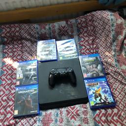 Ps4 with 5 games controller and all leads