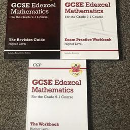 Gcse maths revision books and work books £2 each or all 3 for £5 the exam practice workbook has the first page written on as in picture but otherwise in vgc will consider offers on bundles