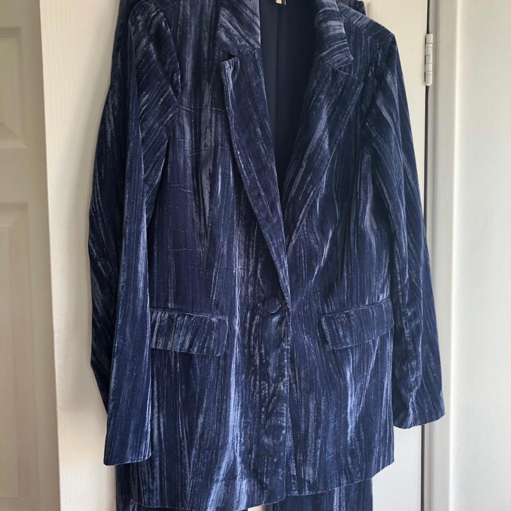 Topshop velvet hot sale trouser suit