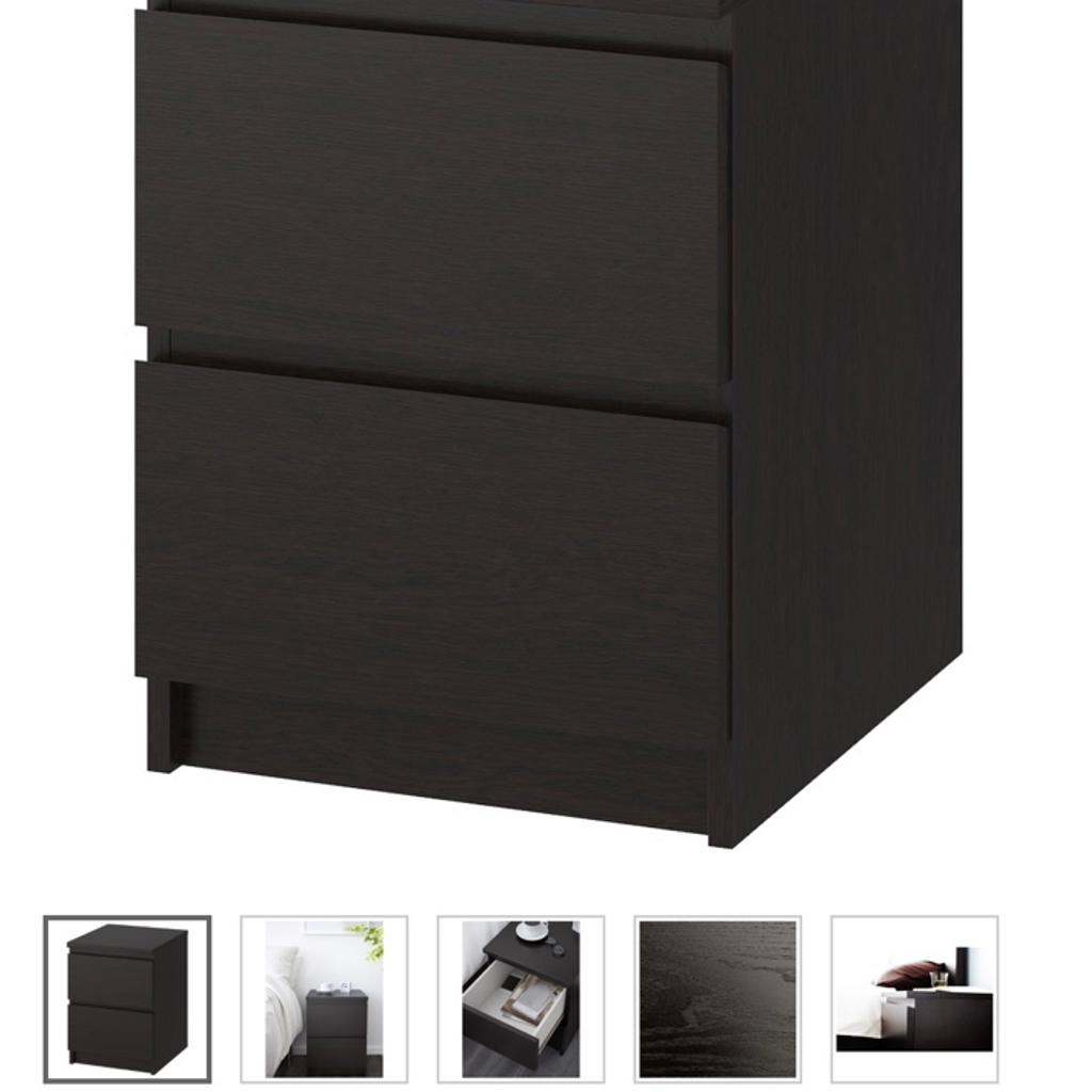 Ikea MALM bedside tables x 2 in CV9 Warwickshire for £40.00 for sale