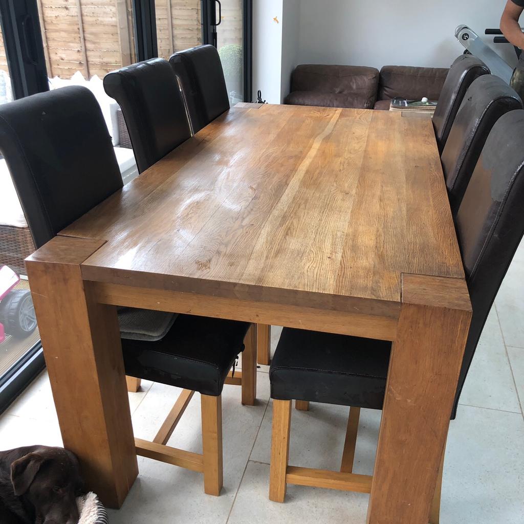 Solid Oak Dining Table And Chairs In B79 Lichfield For £10000 For Sale Shpock 2322