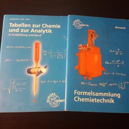 Tabellen zur Chemie und zur Analytik & Formelsammlung Chemietechnik. Beide für 10€
Neupreis 13€ und 16€