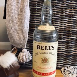 Bells Whisky Glass Bottle, great condition