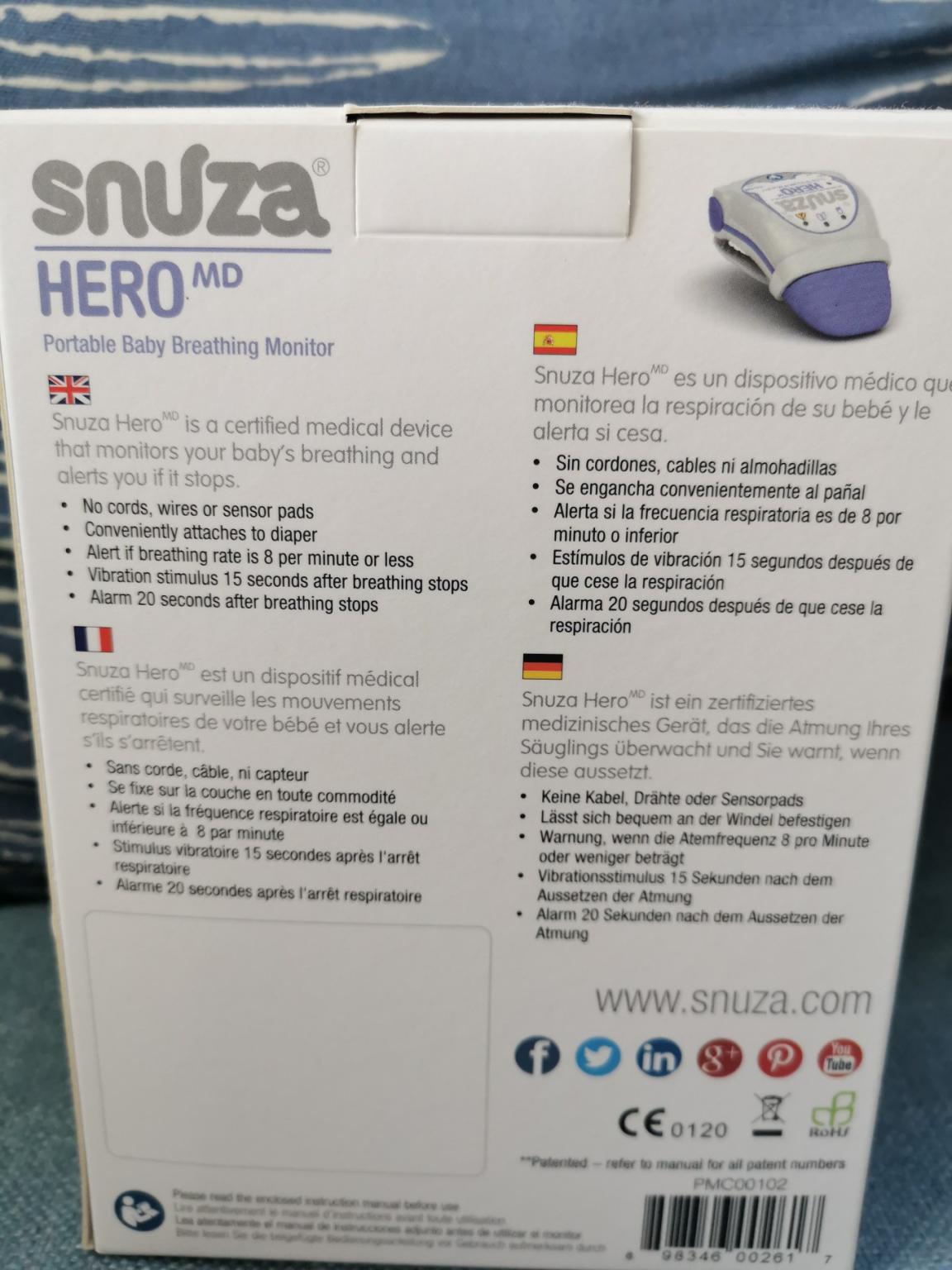 Snuza Hero MD breathing monitor in SW16 London Borough of Lambeth für ...
