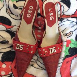 Size 7 red pair of D&G heels, have a few scuffs on the front.