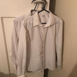 2 M&S school uniform shirts used but good condition £2 both.