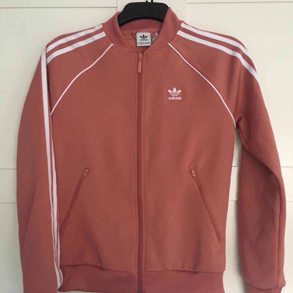 Peach on sale adidas tracksuit