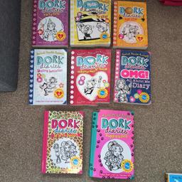All in great condition
Dork diaries £5
David walliams £3.50
Tom gates £3
Wimpy kid £1.50 
Collection bestwood park