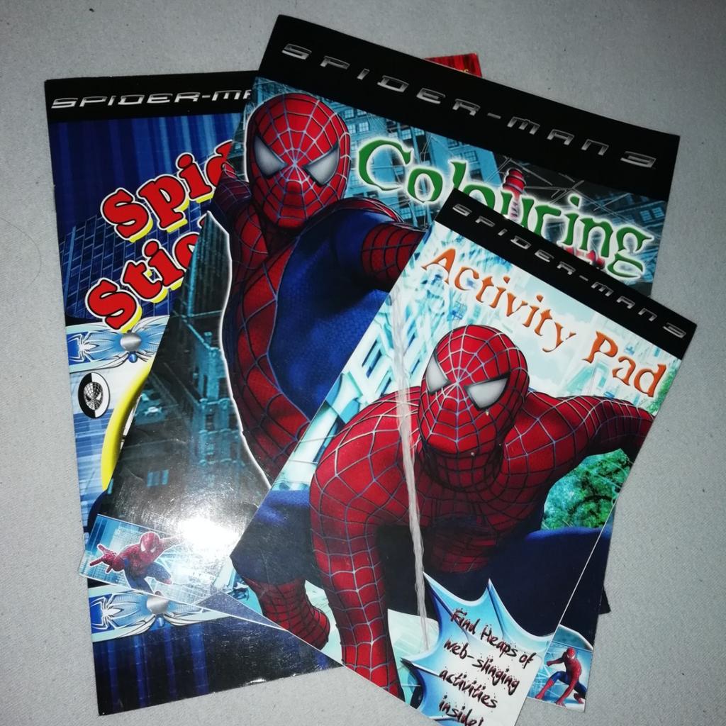 Batman Block
Spider-Man Malbuch
Spider-Man Sticker Buch (Englisch)
Spider-Man Rätsel (Englisch)
Neu