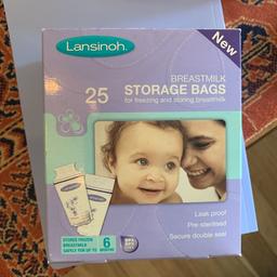 Milk storage bags. Brand new. Only one used from the box