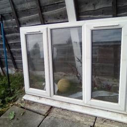 uPVC window unit with sill in good condition ready to fit 1531mm wide 1000mm high