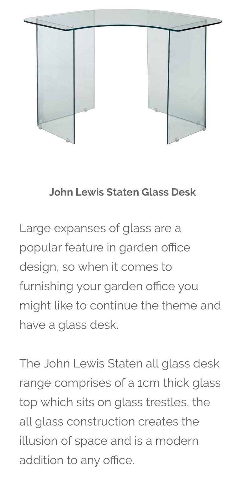 John lewis staten on sale glass desk