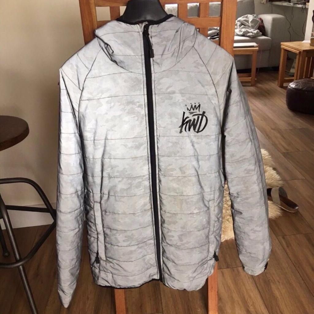 Kwd puffer clearance jacket reflective