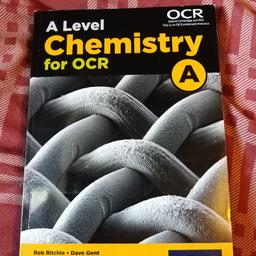 Started the chemistry course and changed subject at the start of school year, book was not used and therefore don't need it anymore. Perfect condition like new.

This book is for year 12 and year 13 