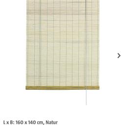 3 neue Bambusrollos in der Originalverpackung zu verkaufen im 21. Bezirk. 
160 x 140 cm, Natur, vom Bauhaus
10 Euro pro Stück