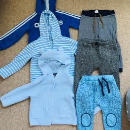 3x tops and 3x bottoms
Gap, JojoMamanBebe, H&M, Zara, Adidas
From a smoke and pet free home
