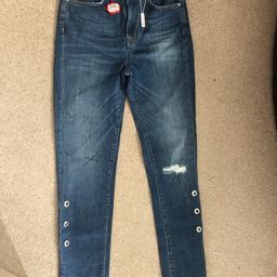 Ripped jeans Karen Miller size 10 brand new or near offer £10