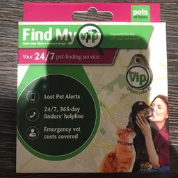 Pet tracker from pets at home comes on box
