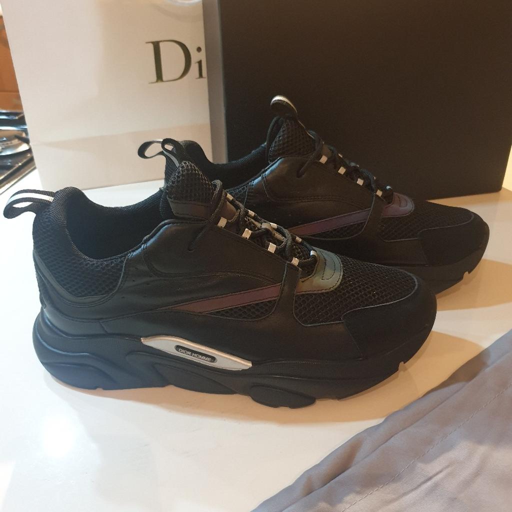 Dior b22 black on sale reflective multicolor trainer