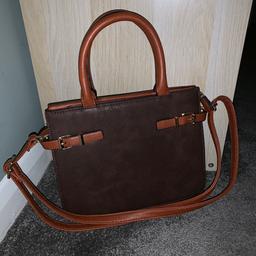 Never been used tan and brown handbag