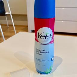Veet Spray-on hair removal clean. Used once only. Feel free to come and collect (E1) if you prefer.