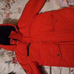 lovely thick winter coat in red ideal for the coming cold weather and a thick warm body warmer age 7-8 nothing wrong with them forgot we had them now to small collection dy10 no offers