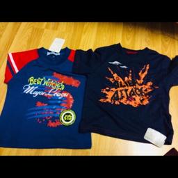 Brand new boy kids two t shirts 
both size 4 to 6 years. 
Great condition