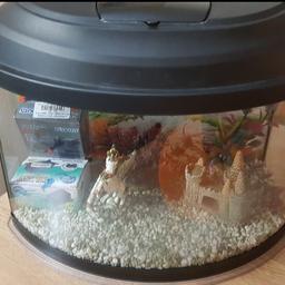I have this small fish tank 25L + acrilic suport base + stand for sale as my son lost interest in fish tank, so no longer needed. It will come with new heater, air pump and filter and all acessories on pic. It is a lovely fish tank for a little starter.
Colection Sg6 Letchworth or Sg15 Arlesey.
